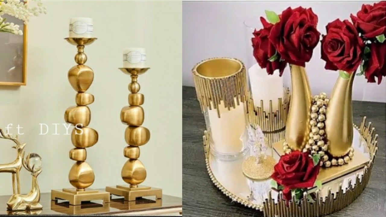 Tray Making With Mirror | Candle Holder | Home Decoration Ideas @ZardosiTutorial
