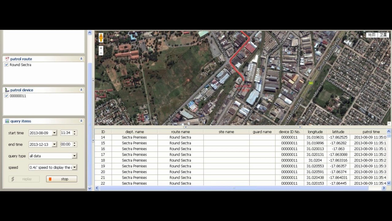 GPS guard tour system