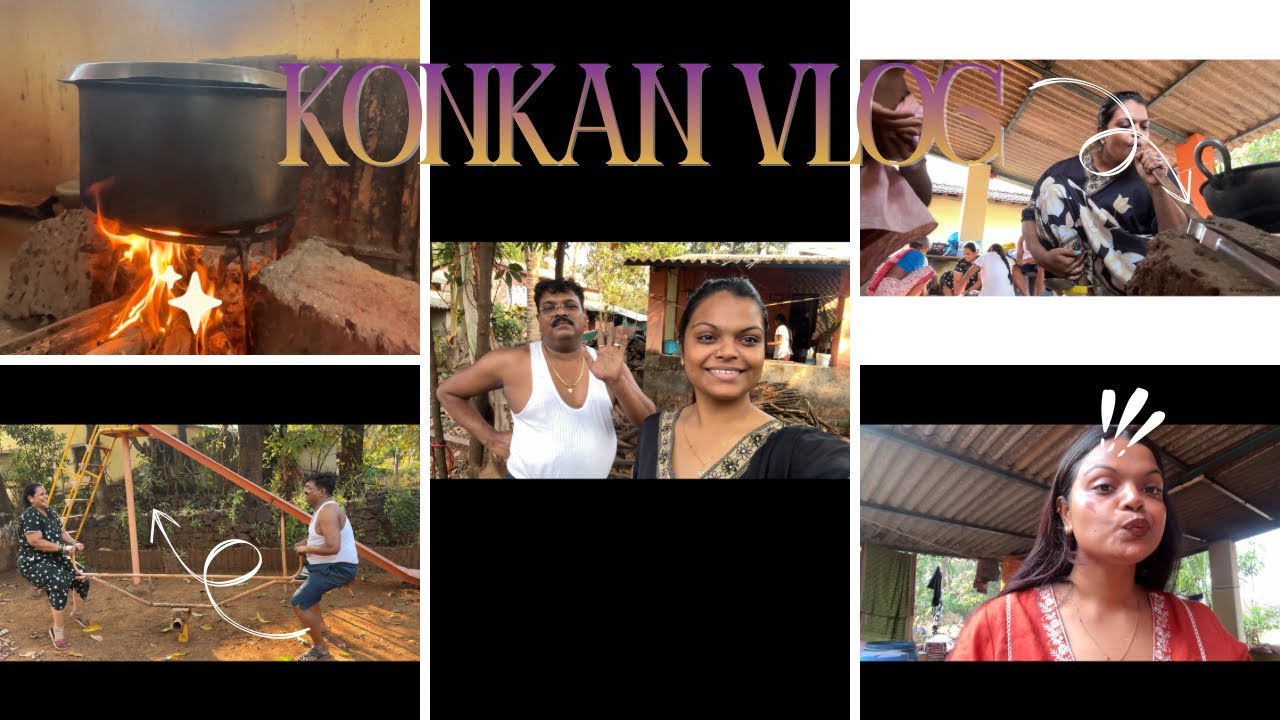 Konkan vlog khuppp majja masti 🌴🥰family time |gava Devi 🥰🙏