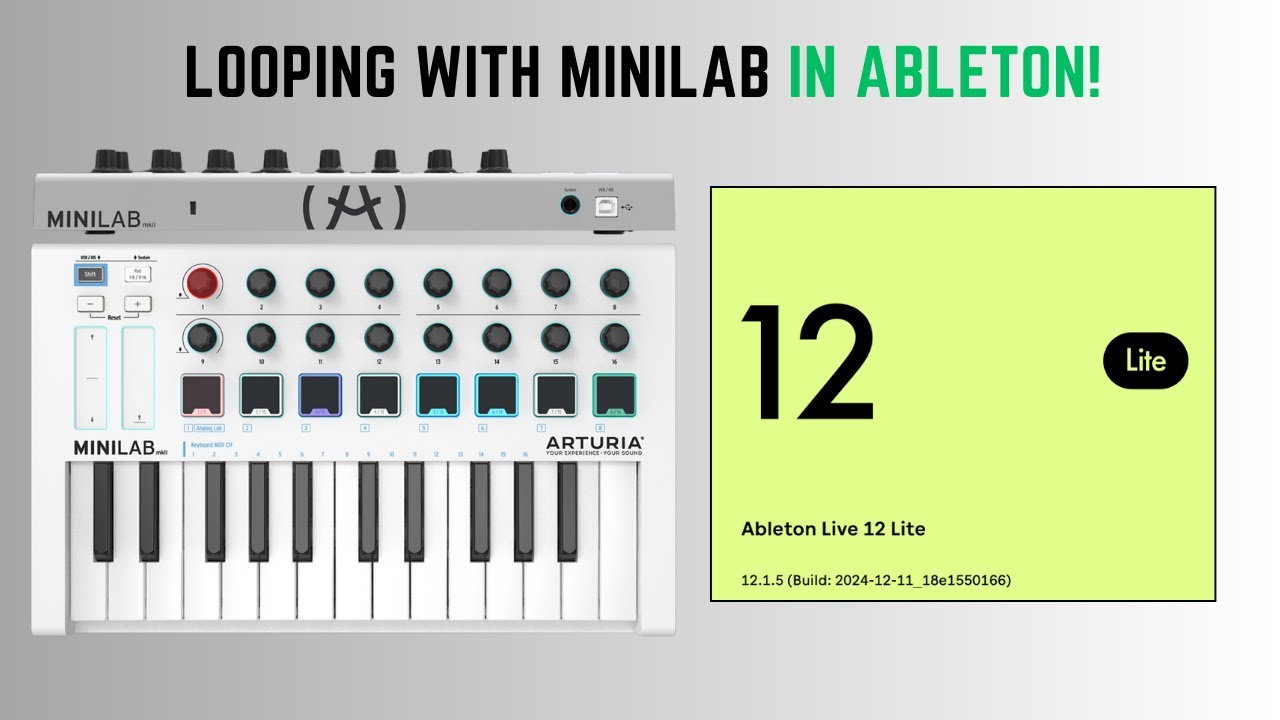 Live Looping with Arturia Minilab MKII in Ableton Live 12 | Full Beginner Tutorial