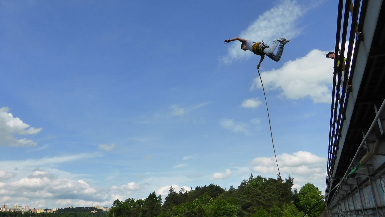 Off-limits.cz - 2015-05-30 - Třeb&iacute;č - Borovinsk&yacute; most - Rope Jumping