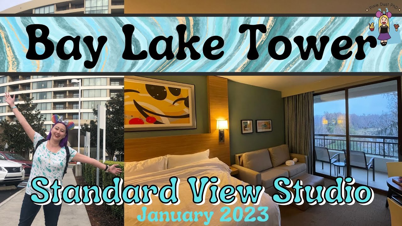 Bay Lake Tower Standard View Studio Room Tour | Room 7306 | Disney Vacation Club | January 2023