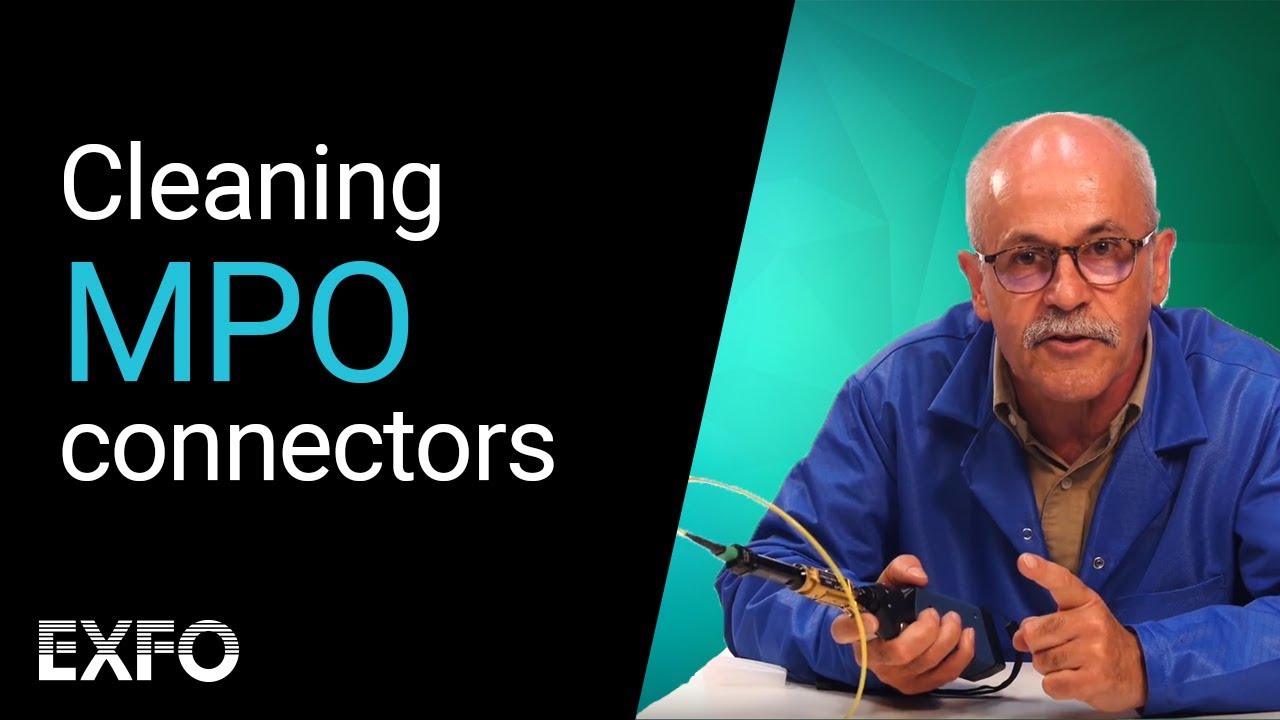 Inspecting and cleaning MPO connectors | Fiber optic tutorial