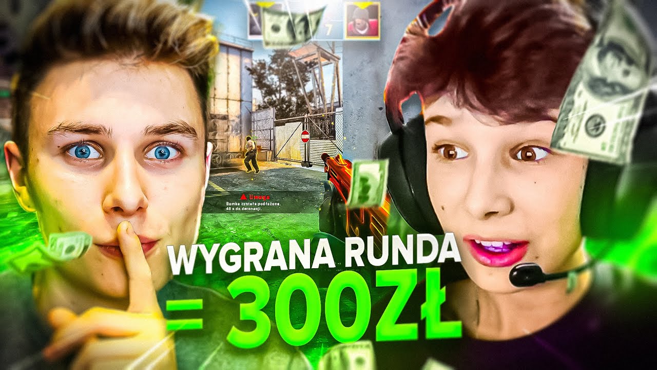 JA VS BRAT - WYGRANA RUNDA = 300ZŁ DLA BRATA W CS:GO