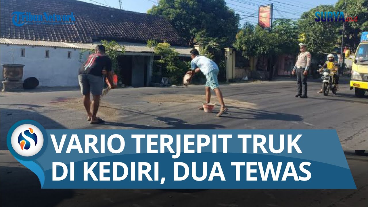 BREAKING NEWS: Kecelakaan Empat Kendaraan di Jalan Raya Tugurejo Kediri, Dua Orang Tewas