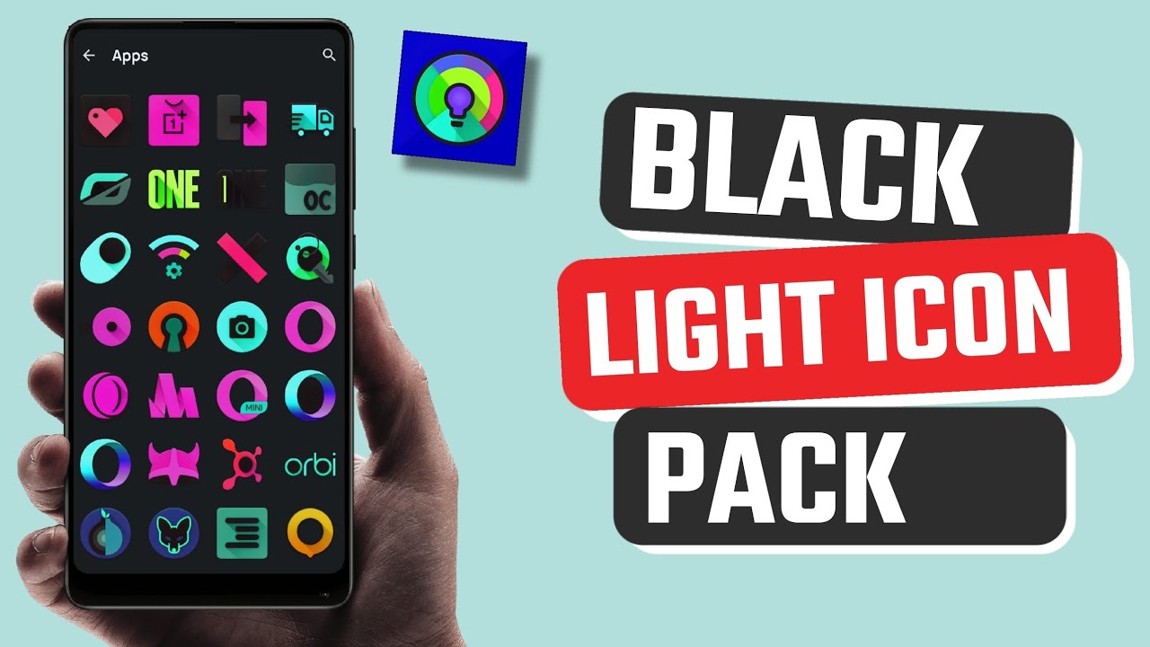 Best Black Light Icon Pack app for Android