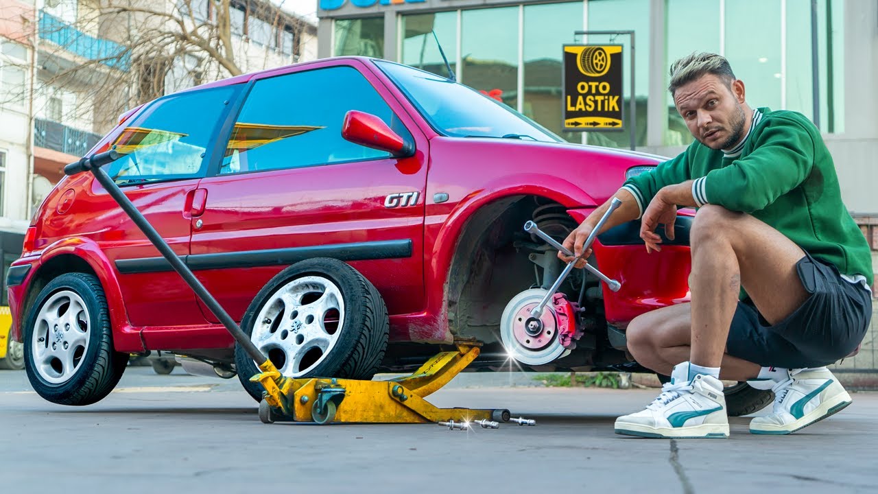 106 GTI ŞANZIMAN VE LASTİK TAMİRİ! ( GAZLAMA İÇERİR )