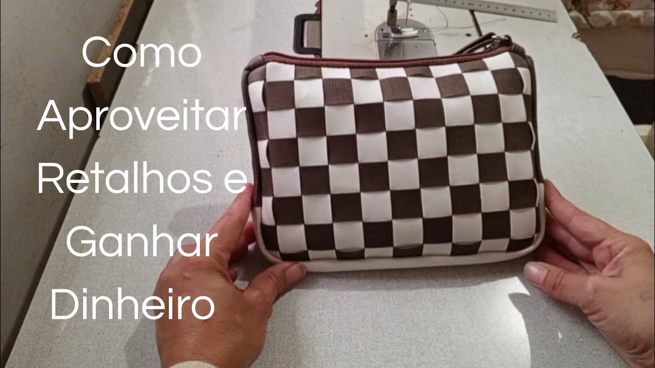 Vem fazer uma linda clucth com retalhos.