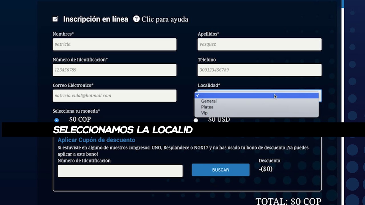 C&oacute;mo hacer una inscripci&oacute;n online