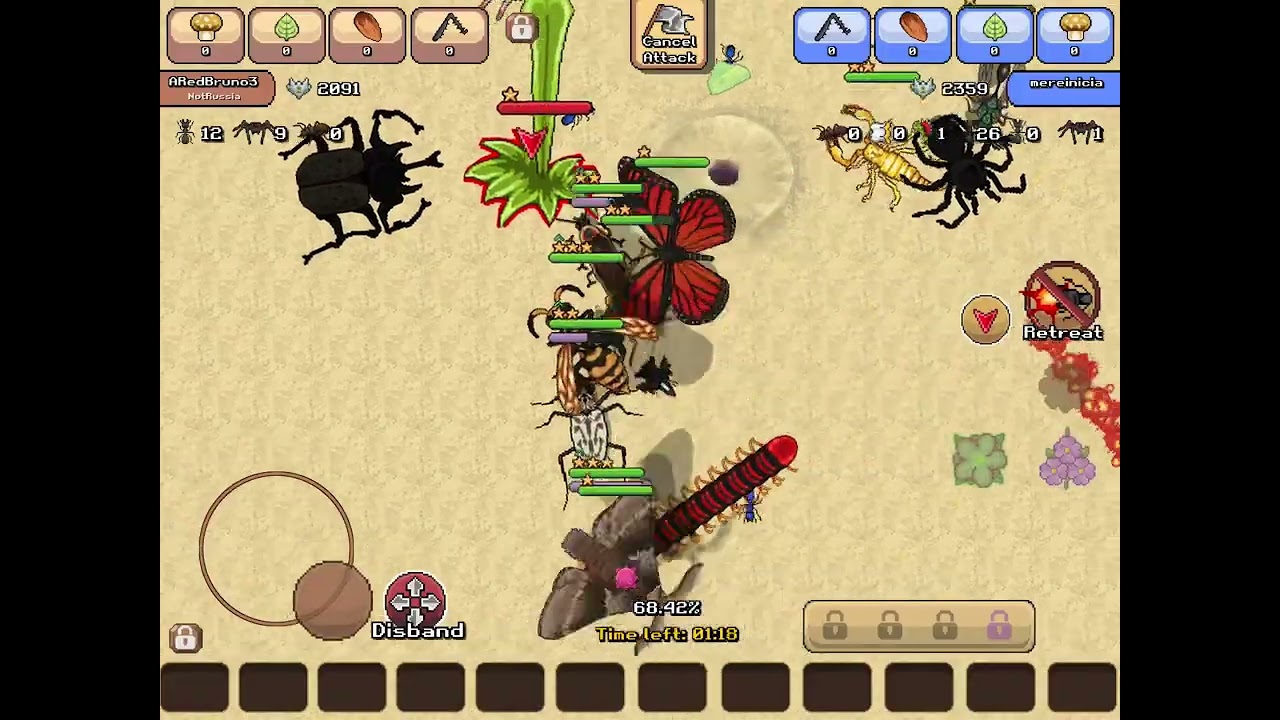 Pocket ants battle #2
