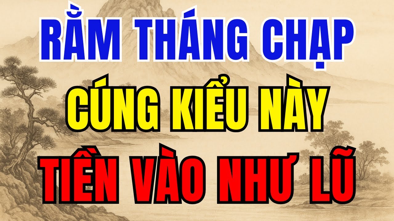 Cúng Rằm Tháng Chạp Như Thế Nào Để Hút May Mắn, Tài Lộc, Tiền Bạc Hanh Thông Cả Năm?
