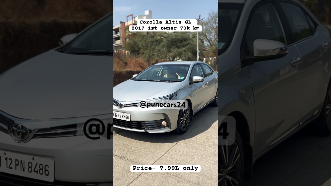Corolla Altis GL 2017 model, top notch with warranty at best price @punecars24 follow for more…