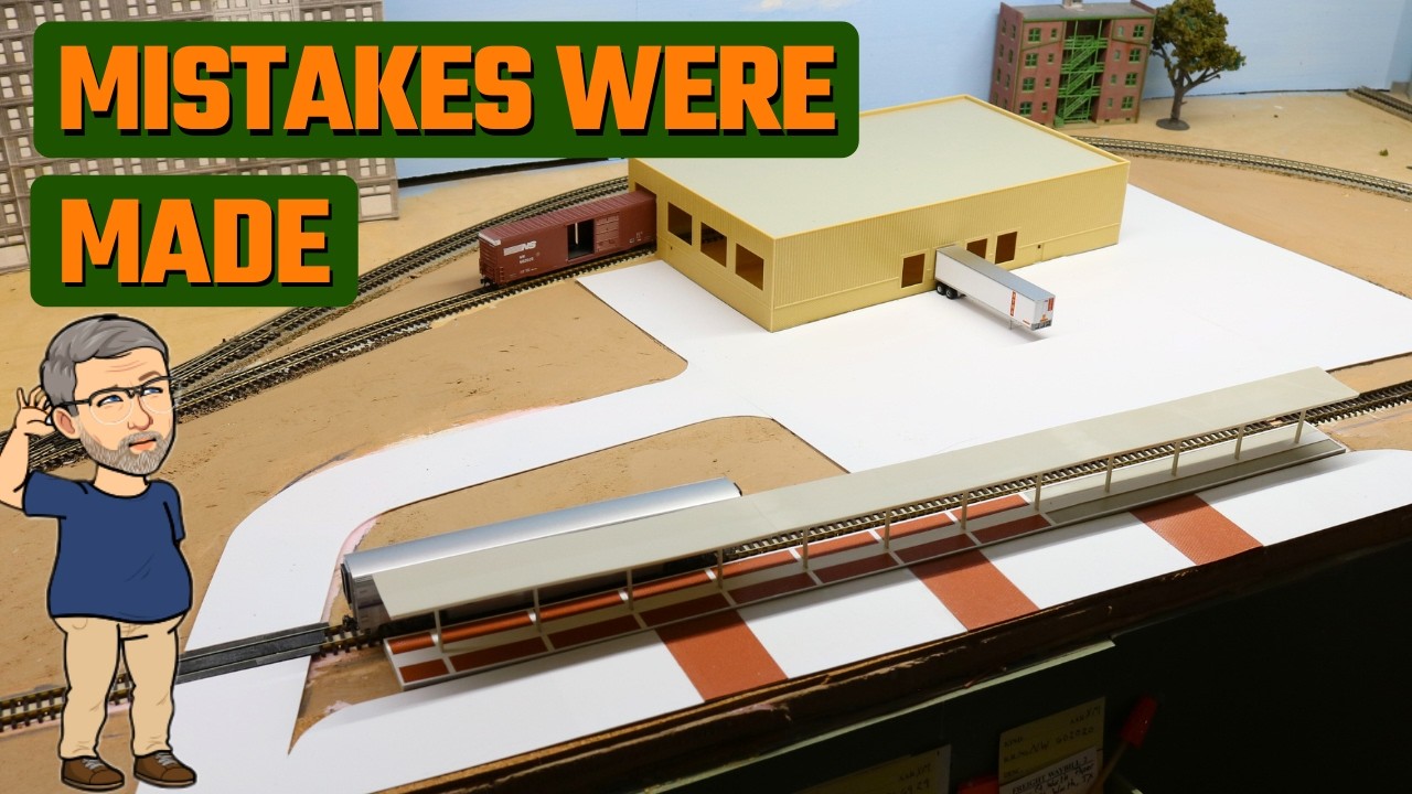 FINALLY! Building A Model Railroad Station Scene I've Wrestled for Years