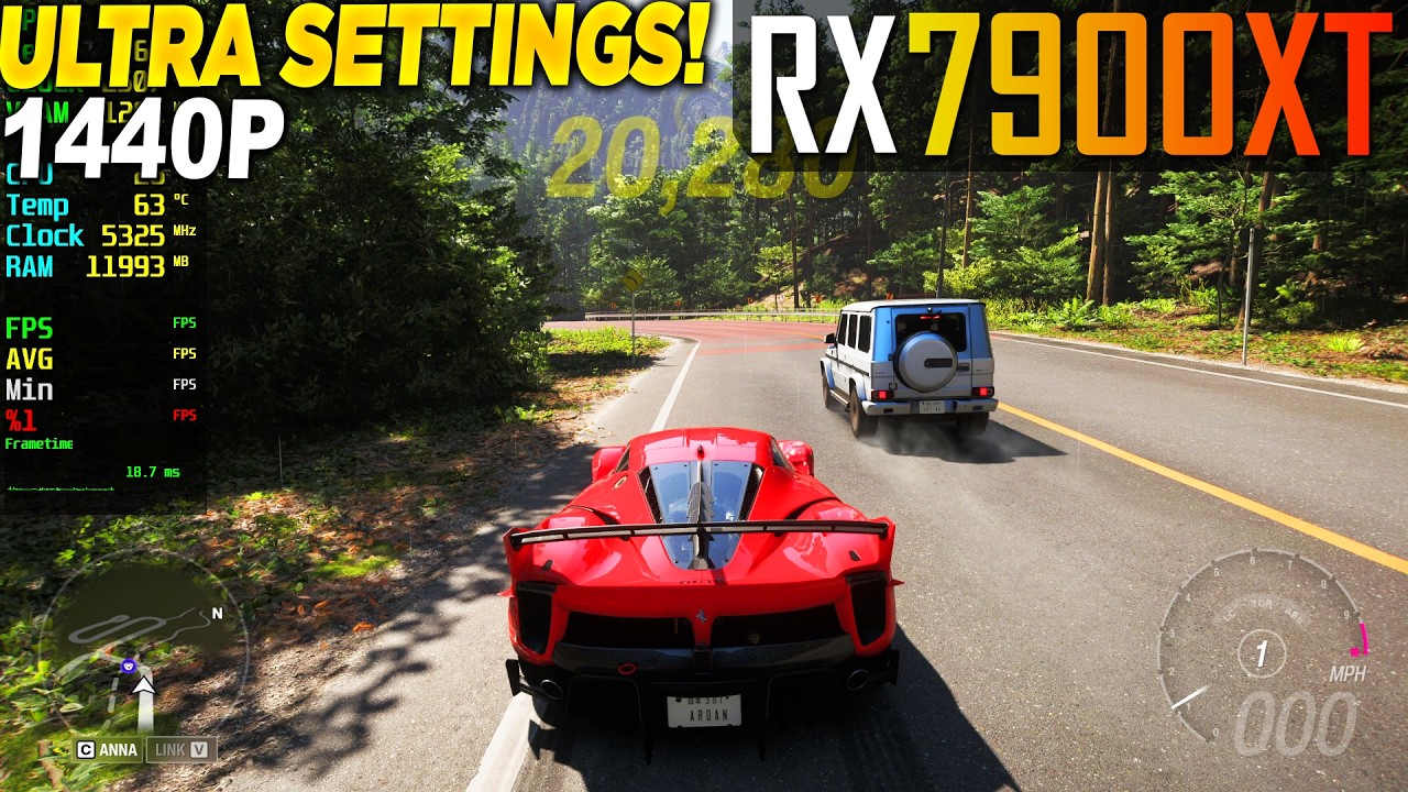 Forza Horizon 6 RX 7900 XT - 1440p High, Ultra, Extreme, RT ON,