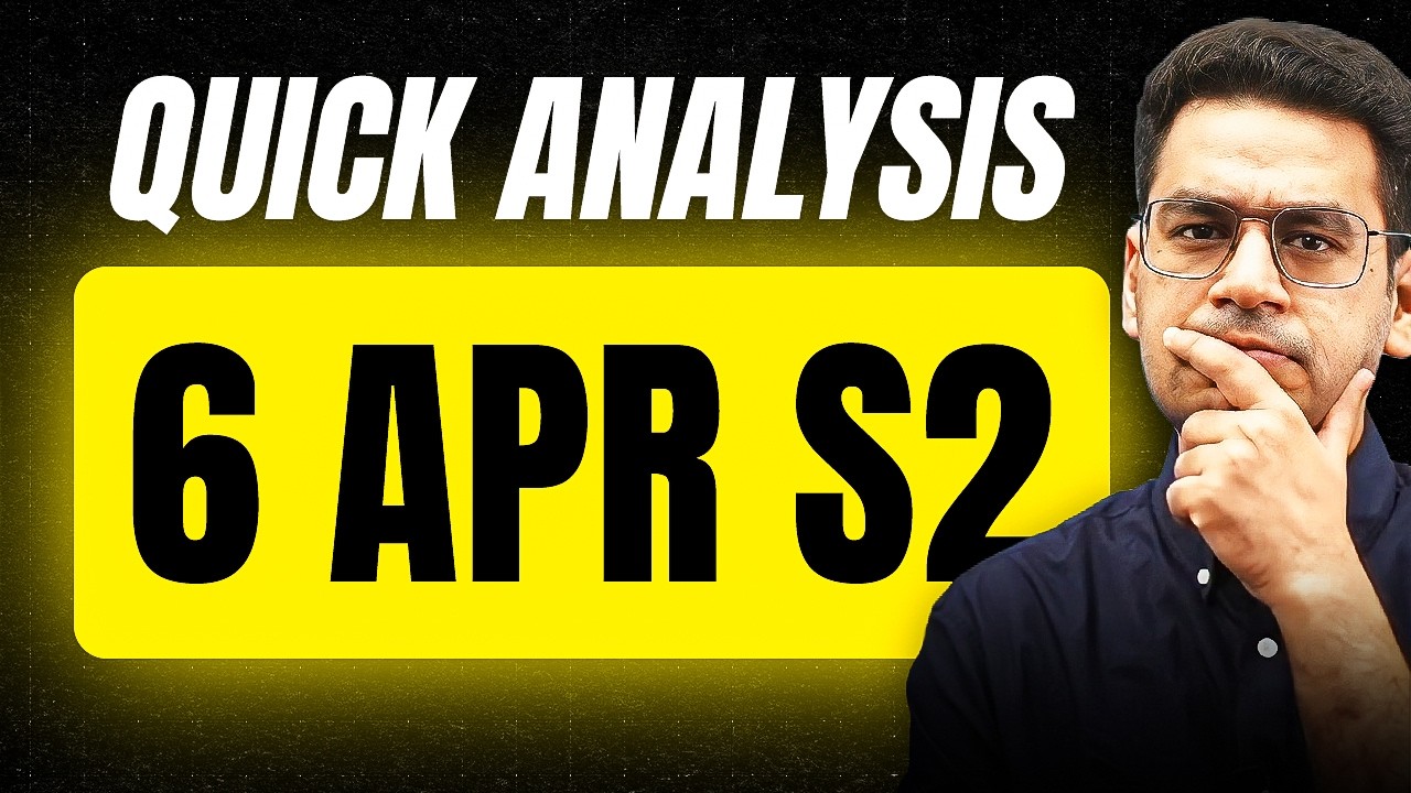 06 April Shift 2 | Back to Normal | Quick Analysis | Anup Sir | MathonGo