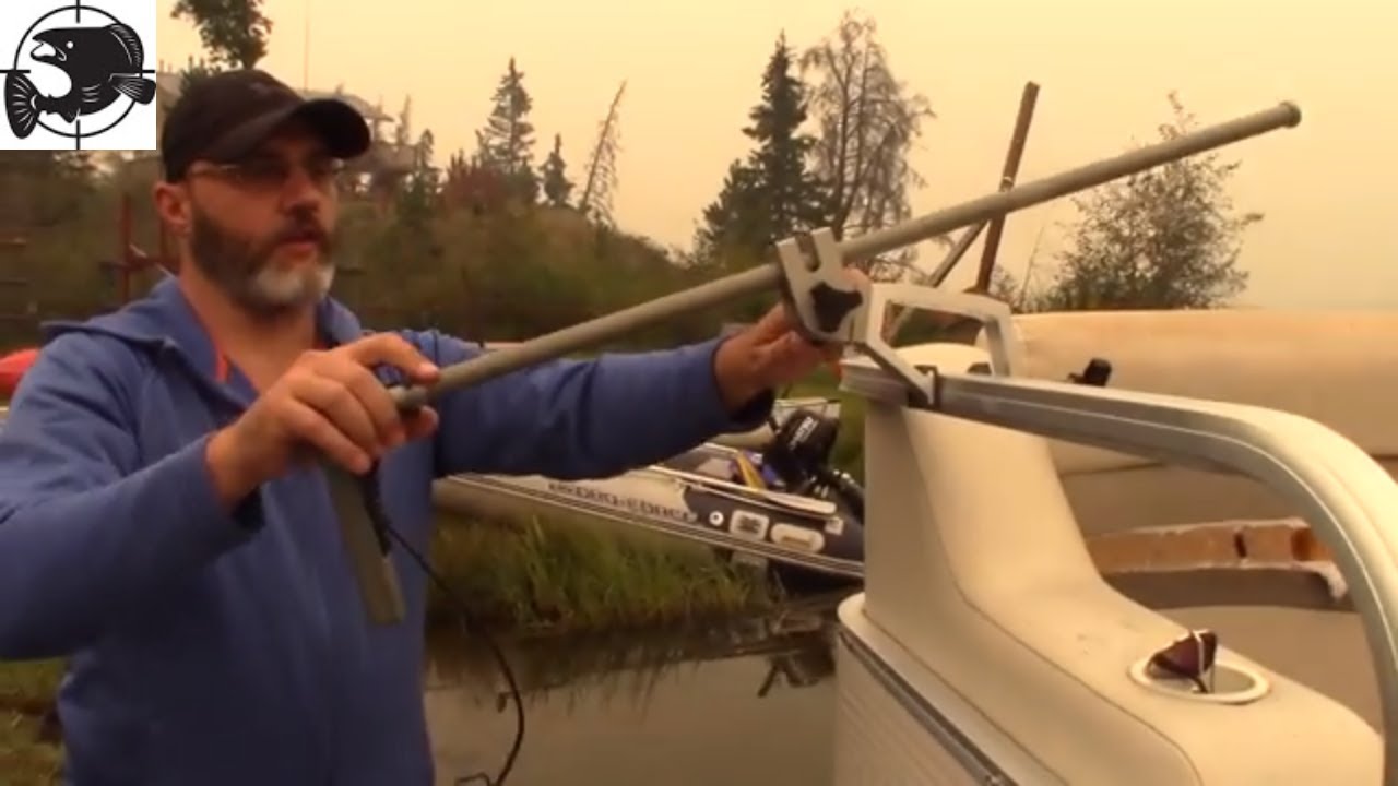 Pole Arm Transducer Mount for Pontoon Boats and Plastic Jon Boats