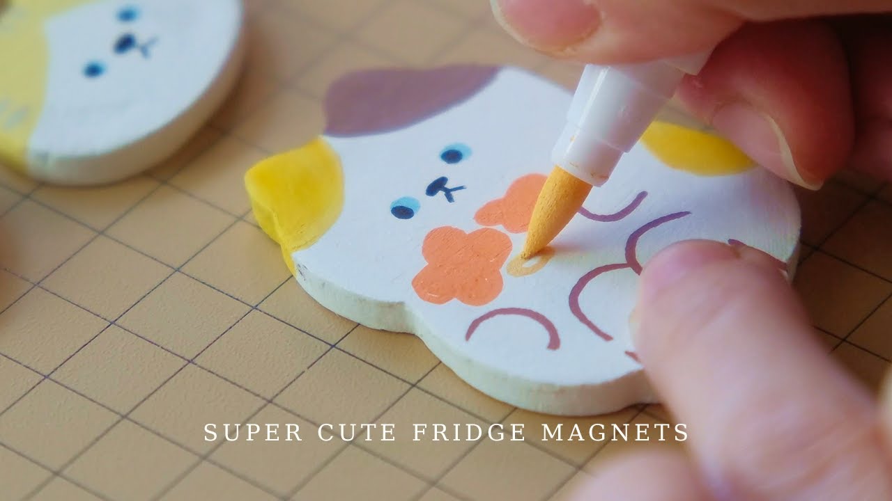 沉浸式制作超萌冰箱贴 | 治愈手工 | ​​Immersive Crafting: Super Cute Fridge Magnets | Therapeutic Handmade DIY​