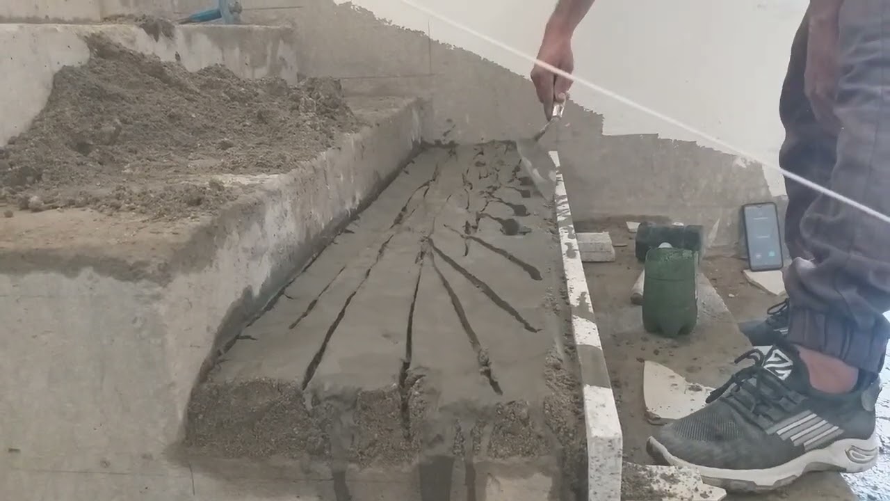 How to install Marble tile in Stair case (Floor tiling) | #viral #YouTube