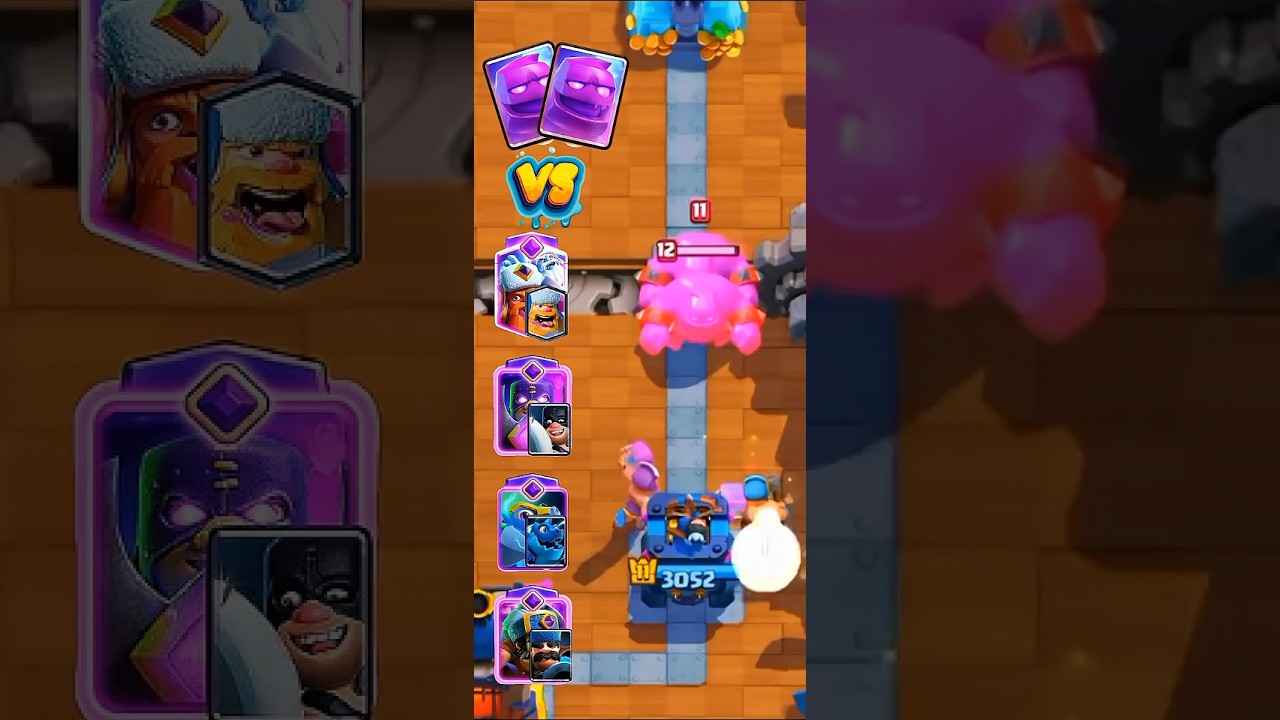 Double Elixir Golem vs Legendary Evo + Mirror  #clashroyale