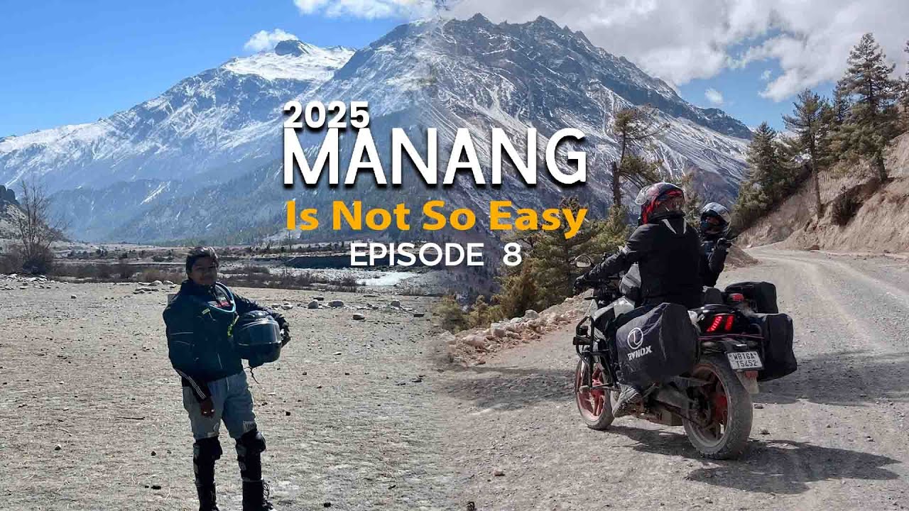 MANANG RIDE IS NOT EASY 😰 (NEPAL)  | Ep-8 Adventurous Nepal Ride #mountainswiev #nepalride