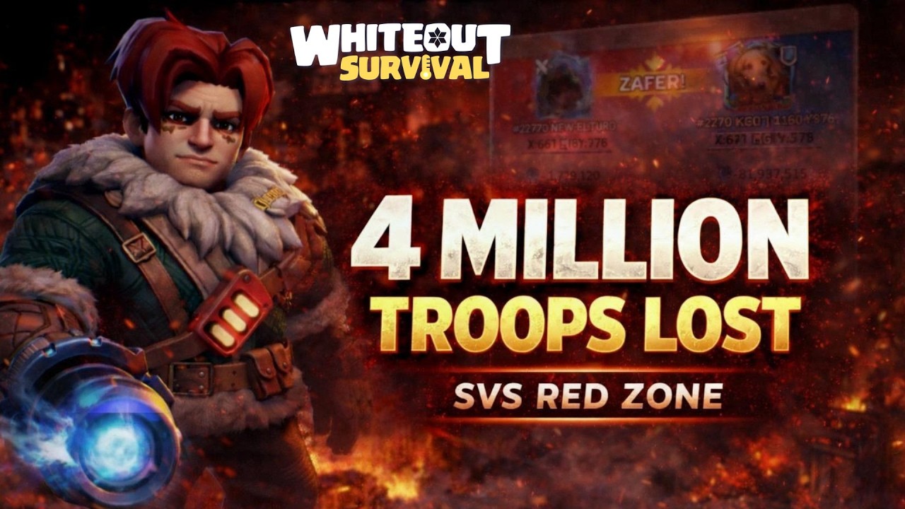 Svs Kırmızı Alan Savaşı | 4 Milyon Asker Kaybettik - Whiteout Survival