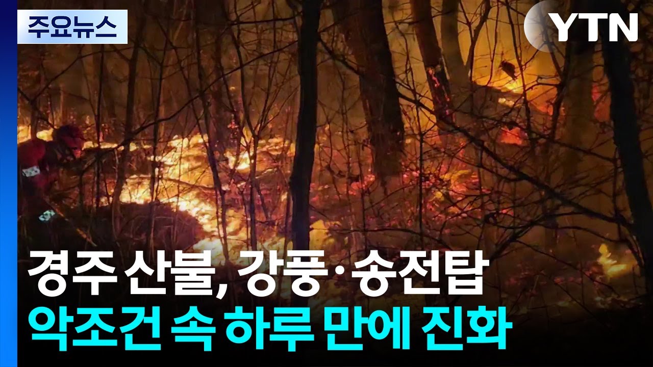경주 산불, 강풍·송전탑 악조건 속 하루 만에 진화 / YTN