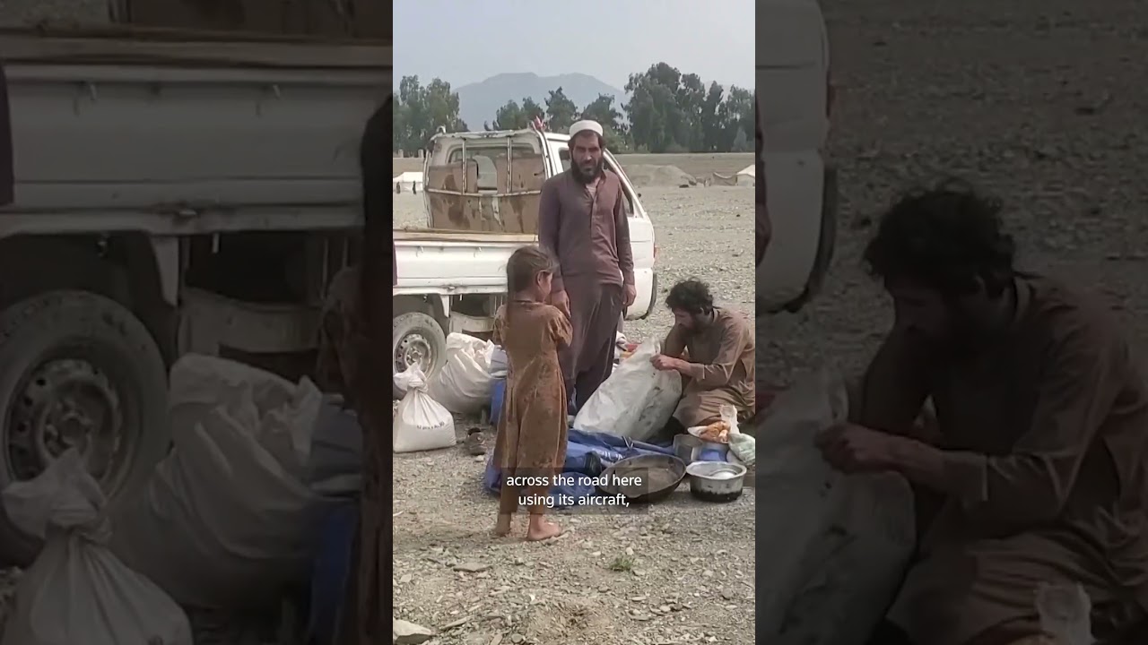 Afghan families flee to tents after Pakistan airstrikes