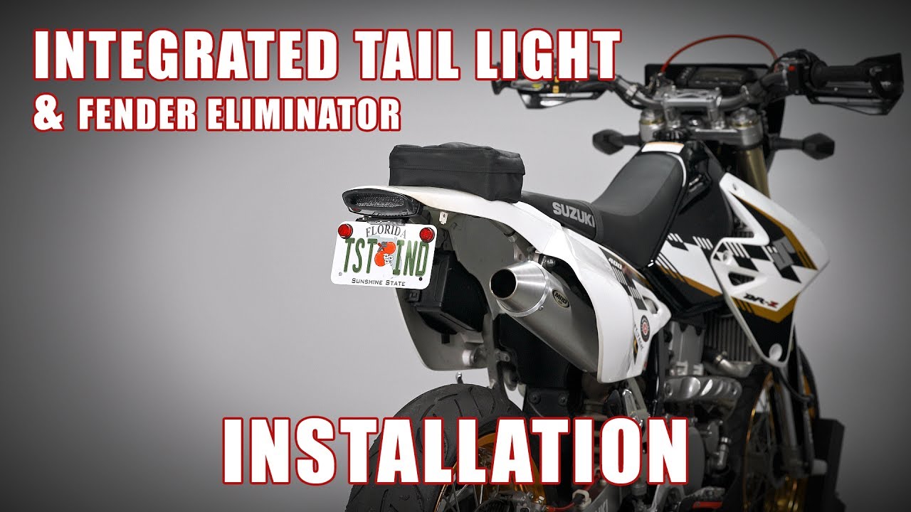 How to install Integrated Tail light & Fender Eliminator on a Suzuki DRZ 400 by TST Industries