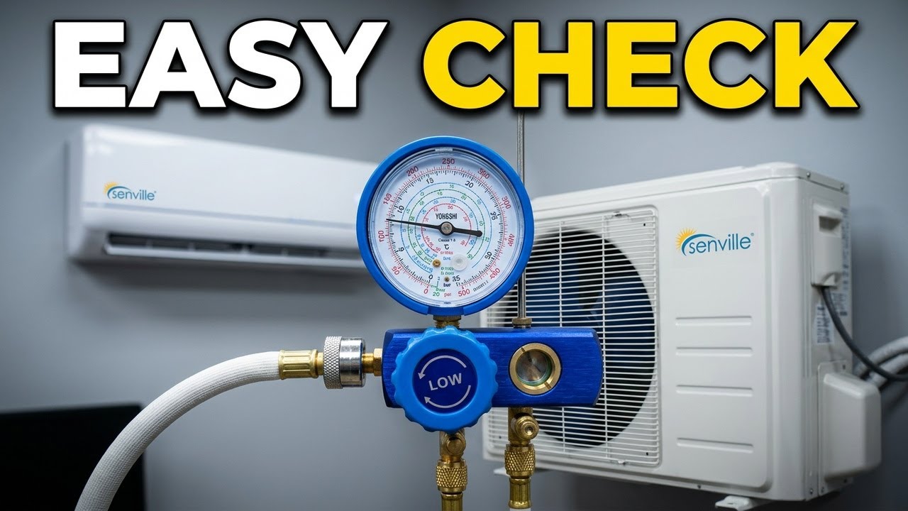 How to check hvac refrigerant charge level on mini split DIY