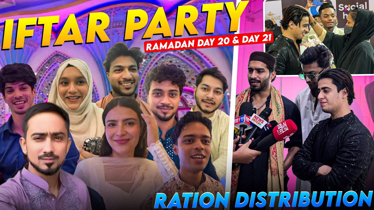Ramzan Day 20 & 21 Vlog | Zaruratmand Behnon Ko Ration Diya ❤️ | Influencer Iftar Party 2026
