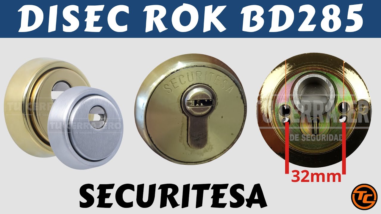 ESCUDO DISEC ROK BD285 [SECURITESA] 32mm COMPATIBILIDAD ESCUDOS SEGURIDAD [TU CERRAJERO]