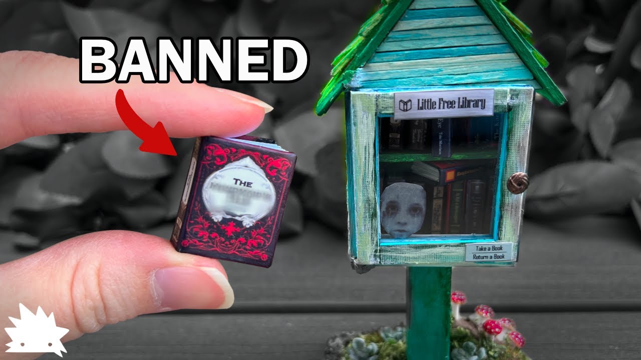 Making a VERY Little Free Library in Miniature