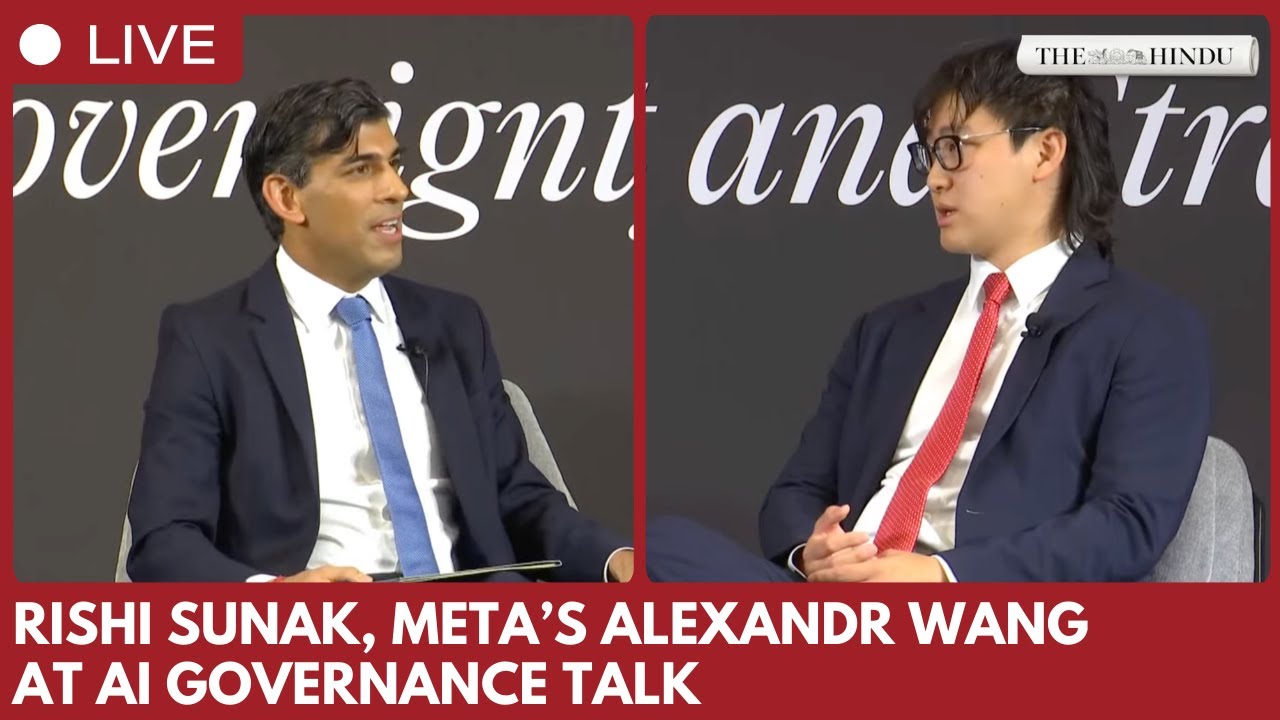 Former UK PM Rishi Sunak, Meta’s Alexandr Wang discuss AI governance in “Age of AI” chat