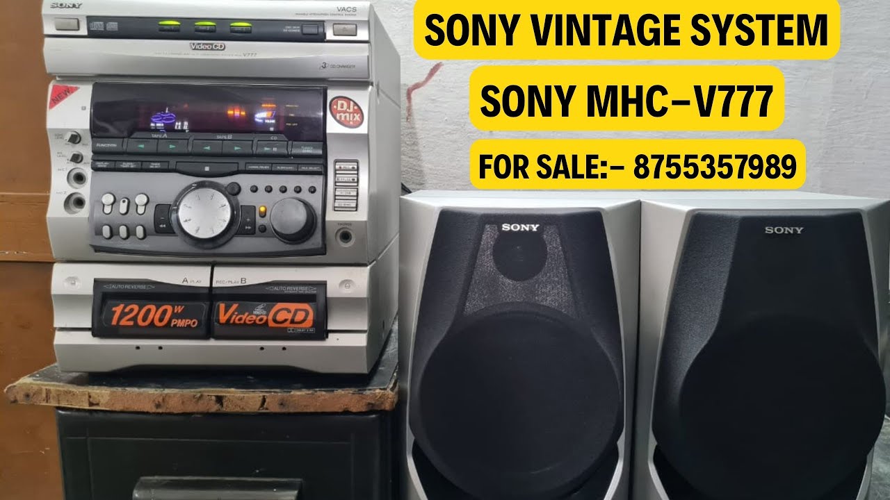 VINTAGE Sony MHC-v777 1200w for Sale.