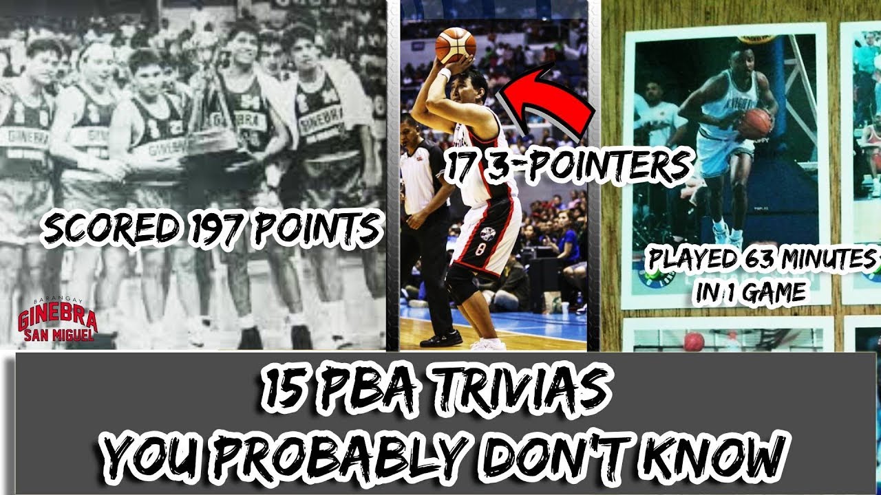 Ilan dito ang alam mo? | 15 PBA TRIVIAS YOU PROBABLY DON'T KNOW