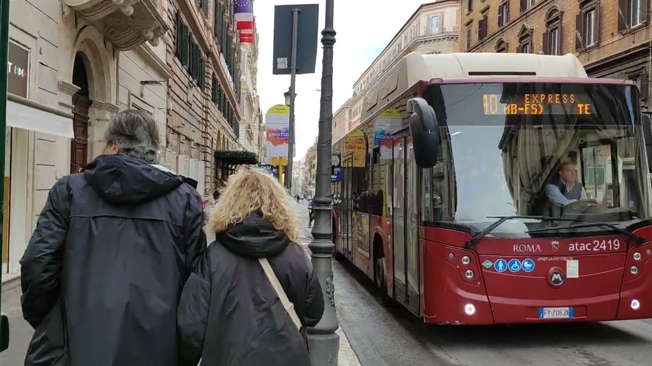 Roma , Piazza della Repubblica e via Nazionale