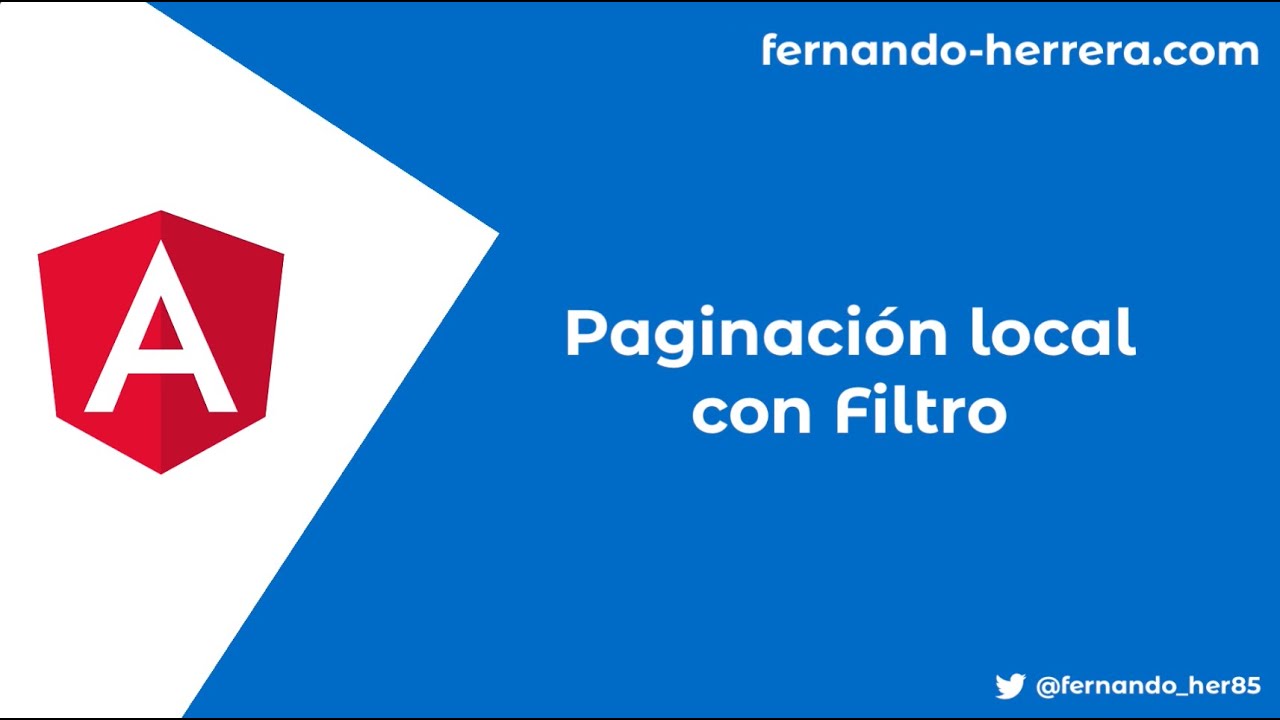 Angular intermedio: Paginación local filtro
