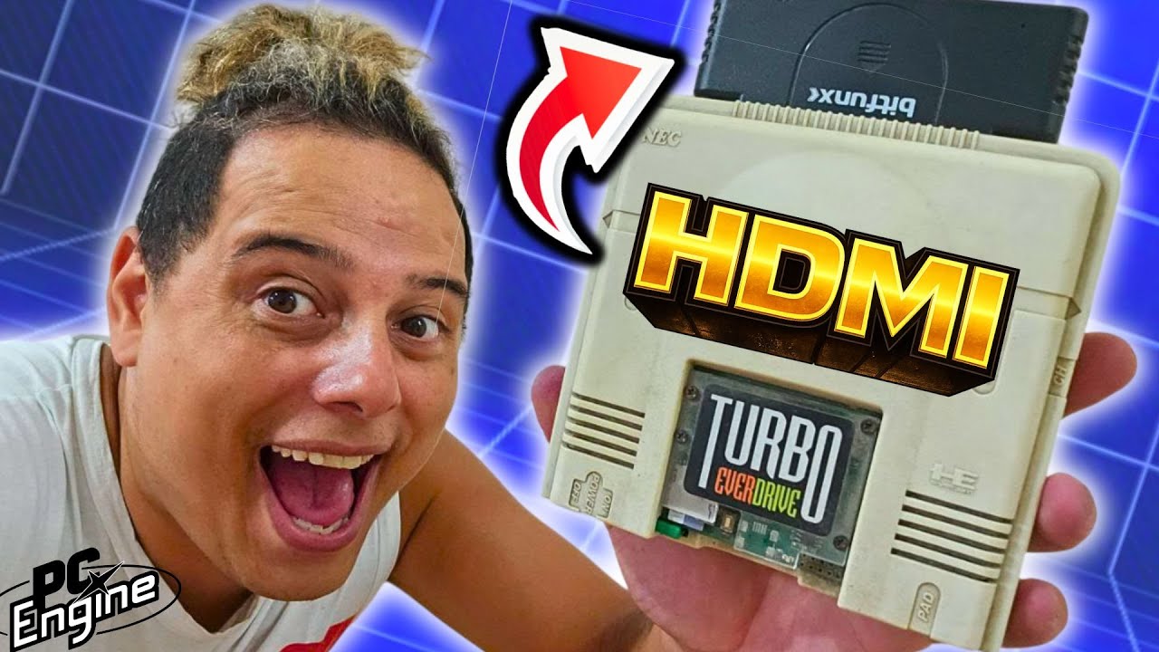 Conheça PC ENGINE HDMI adaptador Moderno !