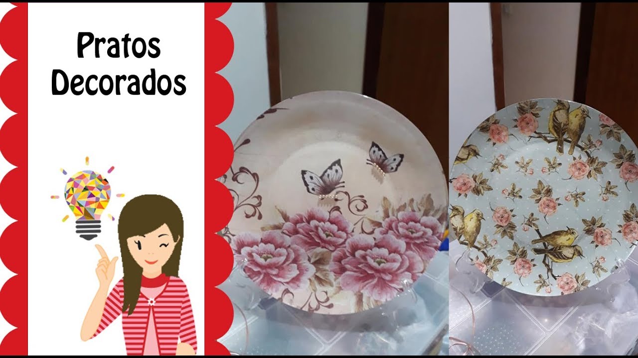 Maravilhoso  Prato Decorado com Guardanapo - Elisete Alves