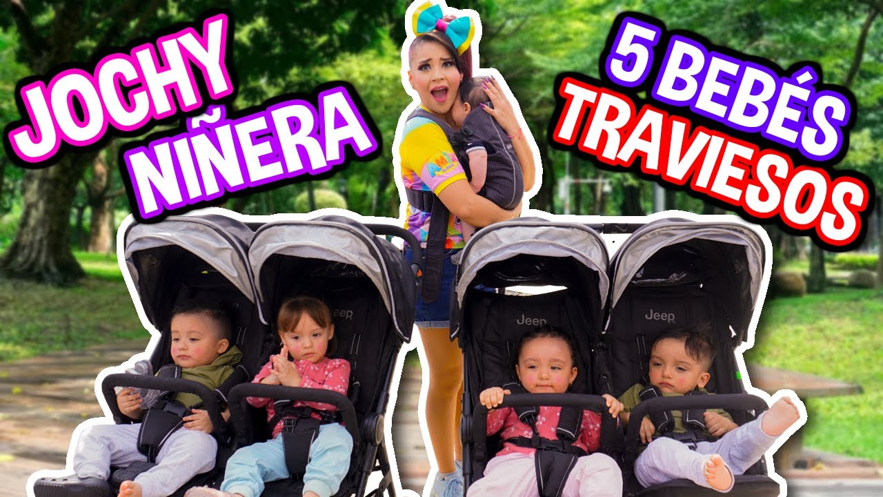 JOCHY ni&ntilde;era de BEBES CUATRILLIZOS !! / BEBES TRAVIESOS