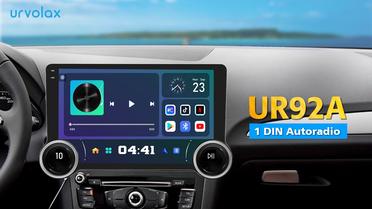 URVOLAX NEUESTES 10,1 Zoll Android Autoradio mit DAB+/Android 13/Physischen Knöpfen – UR92A (DE)