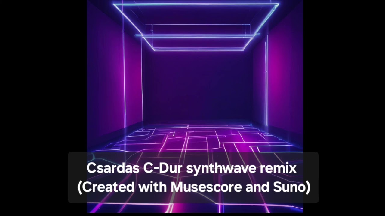 Csardas C-Dur synthwave remix #music #remix #musescore #suno #ai #csardas #folk #dance
