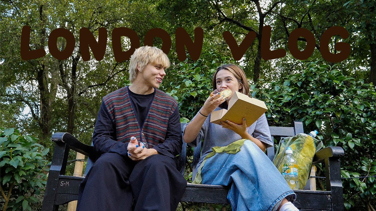 vi går gjennom london med boller og brus