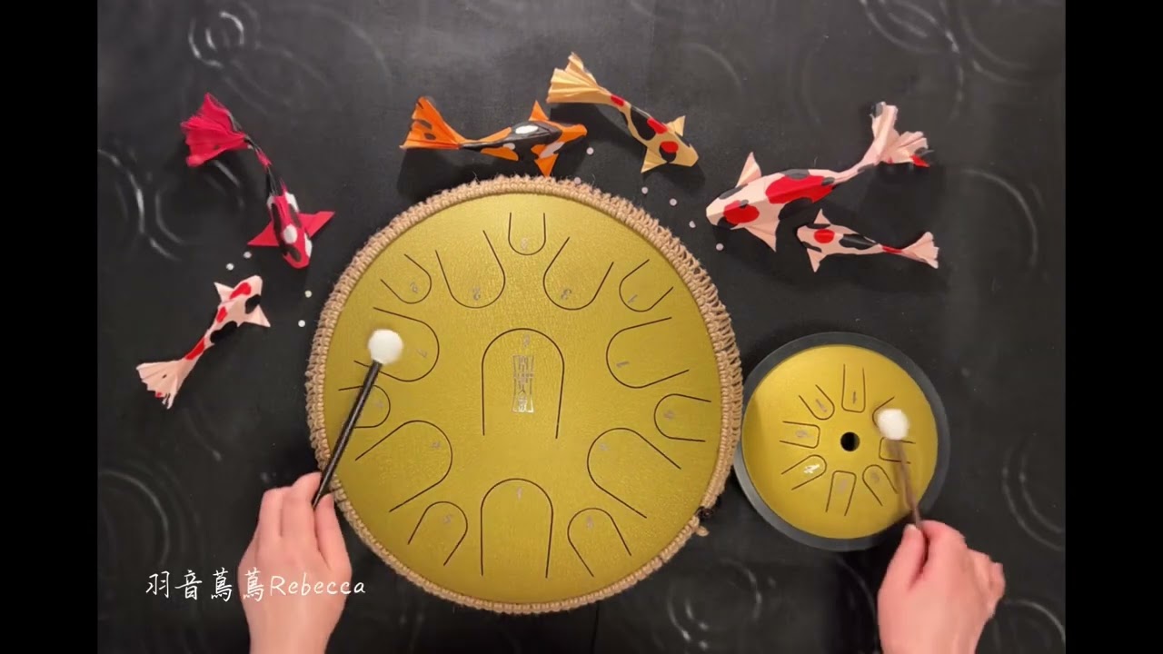 【大魚】【空靈鼓 】15音+8音 空灵鼓 Tongue Drum  スリットドラム　スチ一ルタングドラム 演奏 療癒音樂  Relax 忘憂鼓 蓮花鼓 莲花鼓