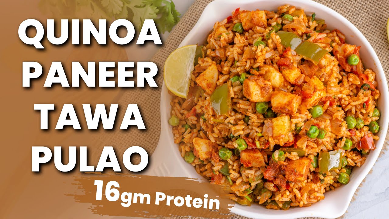 Weight Loss Quinoa And Paneer Tawa Pulao | High Protein Recipe In Hindi | I'MWOW