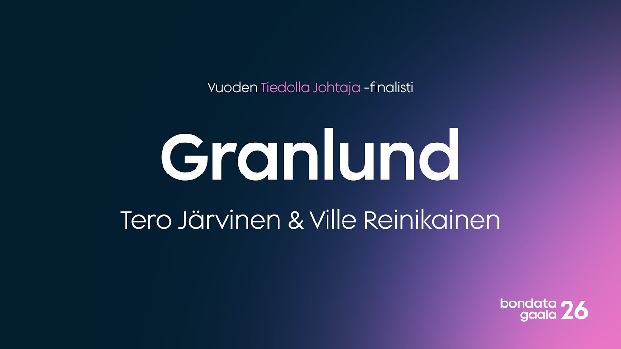 Tiedolla Johtaja 2025 -finalisti | Granlund | Koko haastattelu