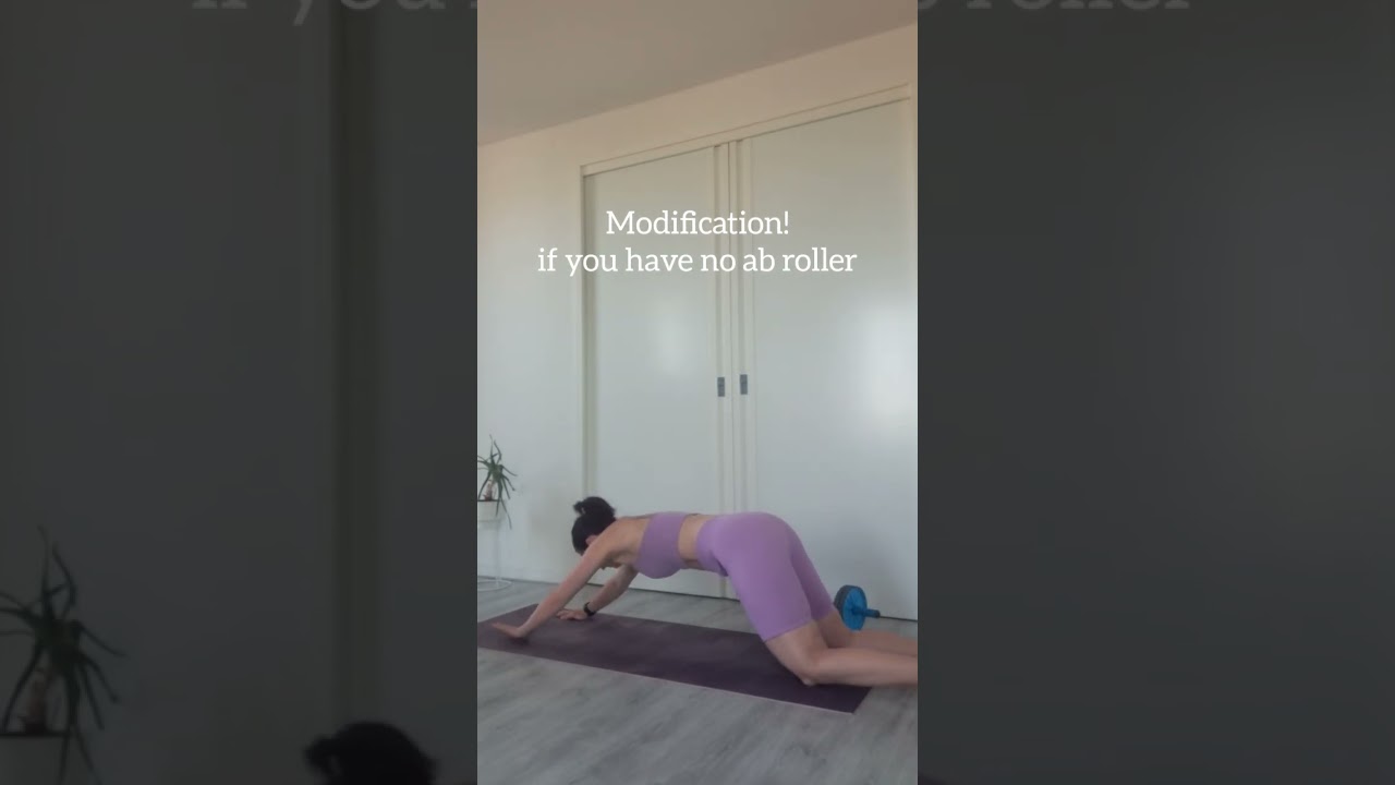 Add this easy workout into your ab routine #absworkout #howtogetabs #abroller #coreworkout #homeabs