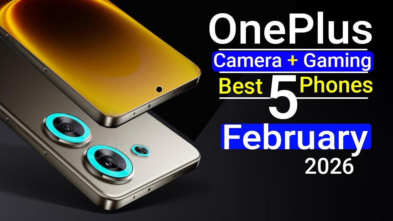 Топ-5 лучших телефонов OnePlus с отличной камерой и лучшими игровыми телефонами 2026 года.