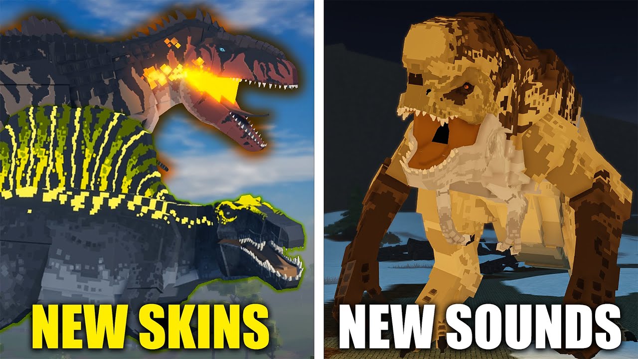 Jurassic Blocky UPDATE All NEW SKINS & NEW SOUNDS !