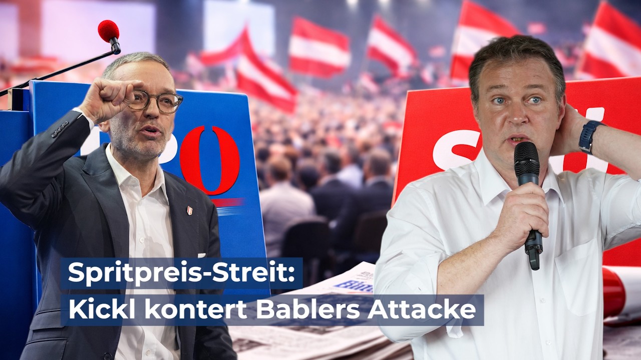 Spritpreis-Streit: Kickl kontert Bablers Attacke
